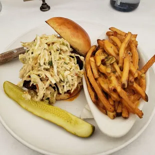 Nashville Hot Fried &quot; Chicken&quot; Sandwich Queso Fries