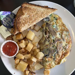 Roasted Mushroom Omelet