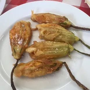Fried zucchini flowers were an unexpected surprise &amp; were to die for.