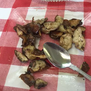 The grilled shiitake mushrooms were delicious.