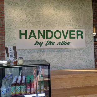a display of beverages