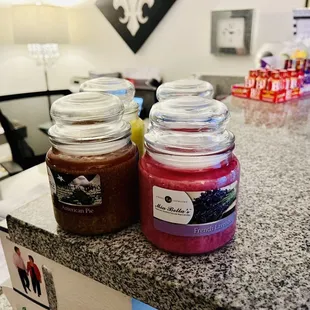 Candles available for purchase