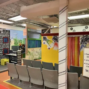 Just to show the different rooms within a space. There are 4 different room in this picture (I think, maybe more)