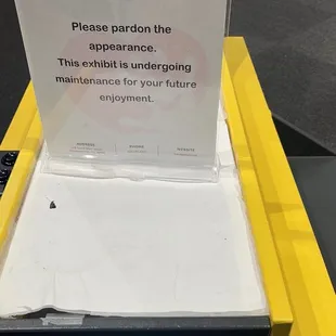 Broken construction lift
