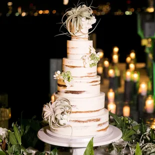 Crumb Coated Wedding cake by Hands on Sweets at Private Residence