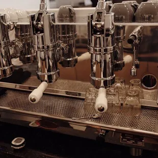 espressor machine in a kitchen