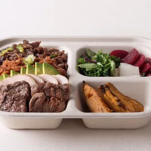 Handsome Rice - signature dish / Galbi, Bulgogi, Jeyuk, Chicken (for meat lover)