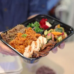 Handsome Rice - Meat Lover Everything on it, Bulgogi, Jeyuk, Chicken, Galbi