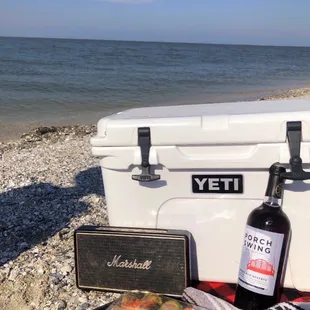 It&apos;s BYOB and we brought our speaker for music.