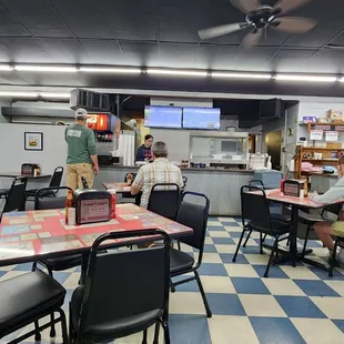 View to order counter