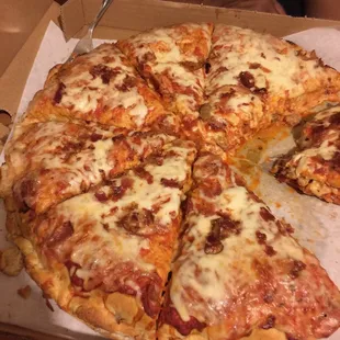 Detroit style pizza.