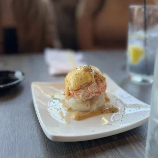 a plate of food on a table