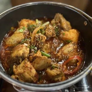Dakdoritang (Spicy Chicken Stew) - for 2