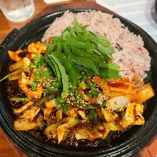 Spicy Stirred Fry Squid with Rice dupbap