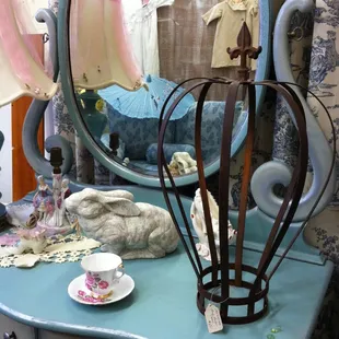 New fashion painted furniture and old fashion quality made furniture meet in this Smart dresser found at The Emporium on 8th St