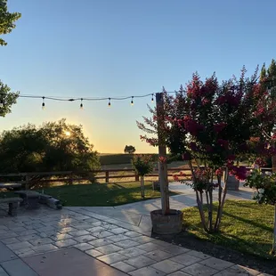 The back patio area at the Winery.
