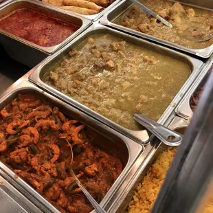 a variety of food items