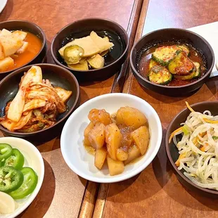 Banchans (complimentary sides)