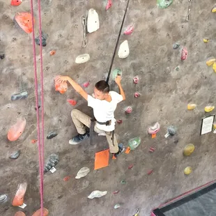 My son on his birthday day party at hangar 18