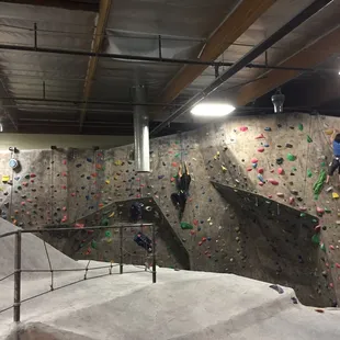 Top view of rock wall