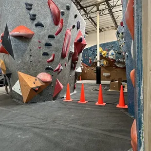 half of the gym is closed for construction