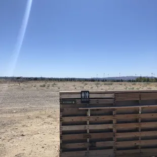 Potty humor in the parking lot.