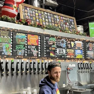 Beer selection and friendly staff