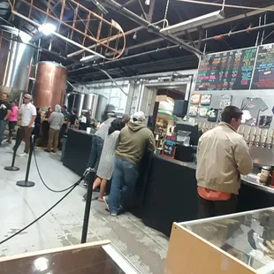 customers at the counter