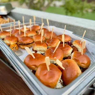 Mini burgers &amp; chicken sliders