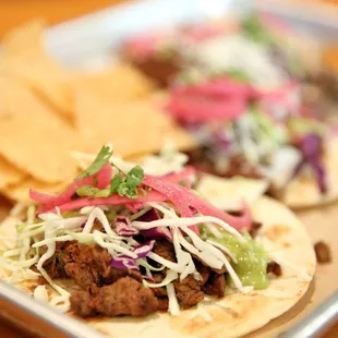 Carne Asada Tacos - it came with 3 tacos. Very dry :(