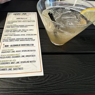 Kentucky Buck is the best whiskey drink for your lady and the pop smoke is sweet. Thai Chicken skewers with peanut sauce are amazing.