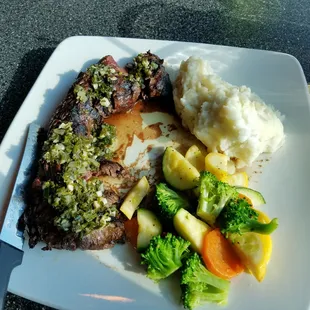 The Hangar Steak entree!  Delicious!
