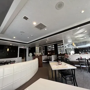 the interior of the restaurant