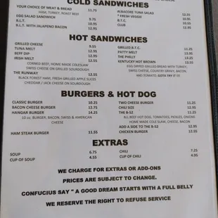 More menu