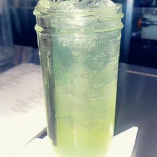 Pina Bullada Mason Jar drink