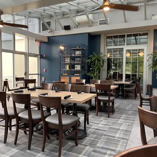 Inside of the restaurant.