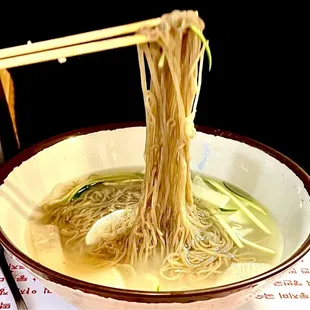 Chik/Momil dong-chi-mi  is chewy arrowroot noodles with cold slightly sweet soup (so refreshing on a hot day)  $11.99   5*