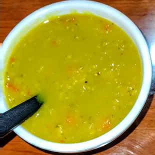 Lentil soup was comfort in a bowl