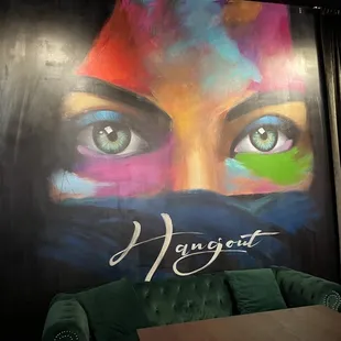 The artwork at the Hangout