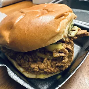 Golden Chicken Burger