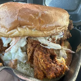 chicken wings and fried chicken, food