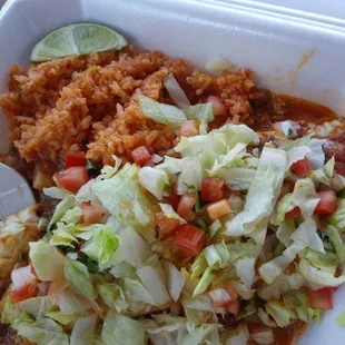 Smothered Sancho...with red sauce.