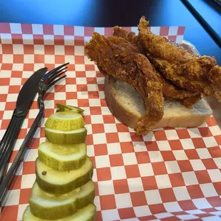 Chicken Fingers &amp; pickles