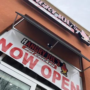 the front of the restaurant