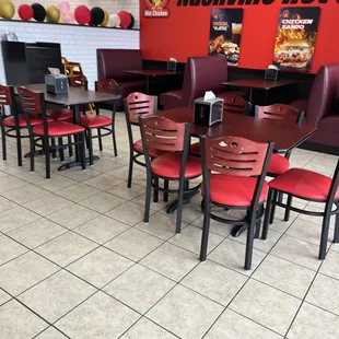 the dining area