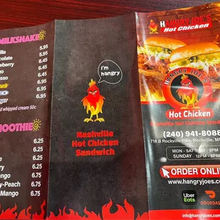 menu, pizza