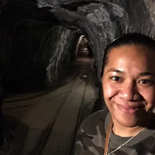 At the end of the mine.