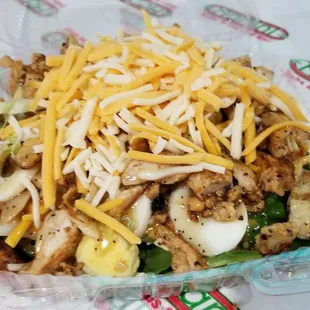 a close up of a food item