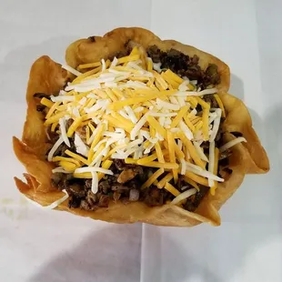 a close up of a taco