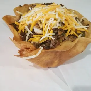 a close up of a food item